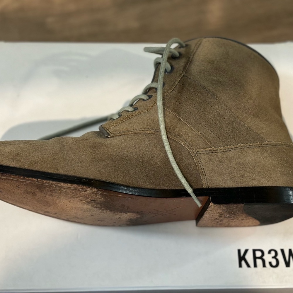 KR3W Madison boots in Grey Oiled Suede w/ box - Picture 4 of 6